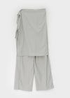 Ssein Wrap Skirt Layered Pants