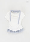 Tomsner Set – Off-Shoulder Tee & Muffler