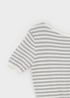 Mansing Striped One-Shoulder Knit Top