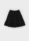 Chining Frill Banded Midi Skirt