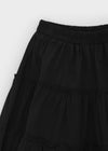 Chining Frill Banded Midi Skirt