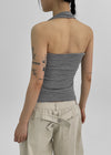 Decohi Stripe Halter Tank