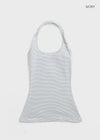 Decohi Stripe Halter Tank