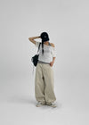 Skimi Sheer Boat Neck Short Sleeve Tee