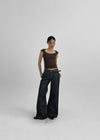 Ikose Dot Cap-Sleeve Tee