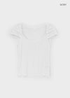 Ikose Dot Cap-Sleeve Tee
