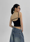 [MADE] Easy Backless Strap Sleeveless (Inbuilt Cap)