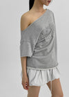 Temoni Number Off-Shoulder Tee
