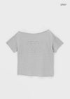 Temoni Number Off-Shoulder Tee