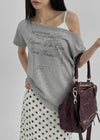 [MADE] Louvre Off-Shoulder Short Sleeve T-shirt