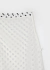 Mine Chiffon Frill Dot Midi Skirt