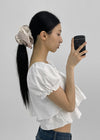 Bananing Check Big Scrunchie