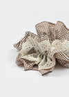 Bananing Check Big Scrunchie