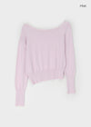 Marshan Asymmetric Off-Shoulder Summer Knit