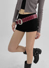 Stoop Stud Wide Leather Belt