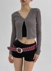 Stoop Stud Wide Leather Belt