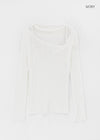 Dalki Off-Shoulder Loose Summer Knit (Belt Set)
