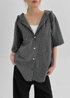 [MADE] Shuv Check Summer Short Sleeve Hooded Shirt