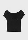 [MADE] Lihi Dot Backless Short Sleeve T-shirt