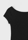 [MADE] Lihi Dot Backless Short Sleeve T-shirt
