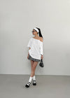 Chems Check Banding Mini Skirt Pants