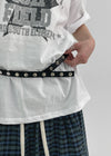 Brugel Snap Button Leather Belt