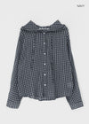 [MADE] Shrut Check Summer Loose Fit Hooded Shirt