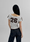 [MADE] Spitty Dot Print Short Sleeve T-shirt