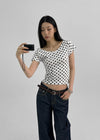 [MADE] Spitty Dot Print Short Sleeve T-shirt