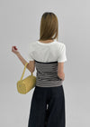 [MADE] Brisa Stripe Holter-Neck Sleeveless (Built-in Cap)