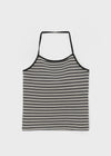 [MADE] Brisa Stripe Holter-Neck Sleeveless (Built-in Cap)
