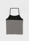 [MADE] Brisa Stripe Holter-Neck Sleeveless (Built-in Cap)