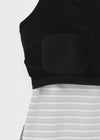 [MADE] Brisa Stripe Holter-Neck Sleeveless (Built-in Cap)