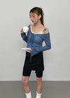 Heringme U-Neck Summer Flare Long Sleeve Tee