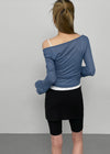 Heringme U-Neck Summer Flare Long Sleeve Tee