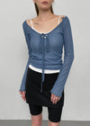 Heringme U-Neck Summer Flare Long Sleeve Tee
