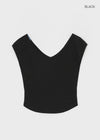 [MADE] Lensha V-Neck Cap Short Sleeve T-shirt