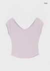 [MADE] Lensha V-Neck Cap Short Sleeve T-shirt