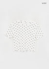 Kongking Dot Crop Short Sleeve Tee