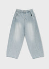 [MADE] Zesty Stripe Balloon Denim Pants
