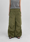 [MADE] Natit Nylon Pleated Back-Banding Pants