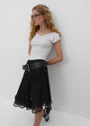 [MADE] Duol Layered Wrap Midi Skirt
