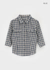 [MADE] Leche 3/4 Sleeve Check Shirt