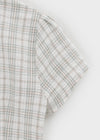 [MADE] Rorosy Check Short Sleeve Blouse