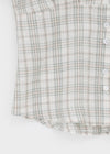 [MADE] Rorosy Check Short Sleeve Blouse