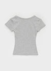 Dicuber Slim U-Neck Short Sleeve Tee
