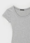 Dicuber Slim U-Neck Short Sleeve Tee