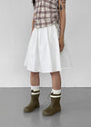 Jimben Cotton Basic Midi Skirt