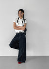 Duas Seamline Wide Cotton Pants