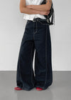 Duas Seamline Wide Cotton Pants